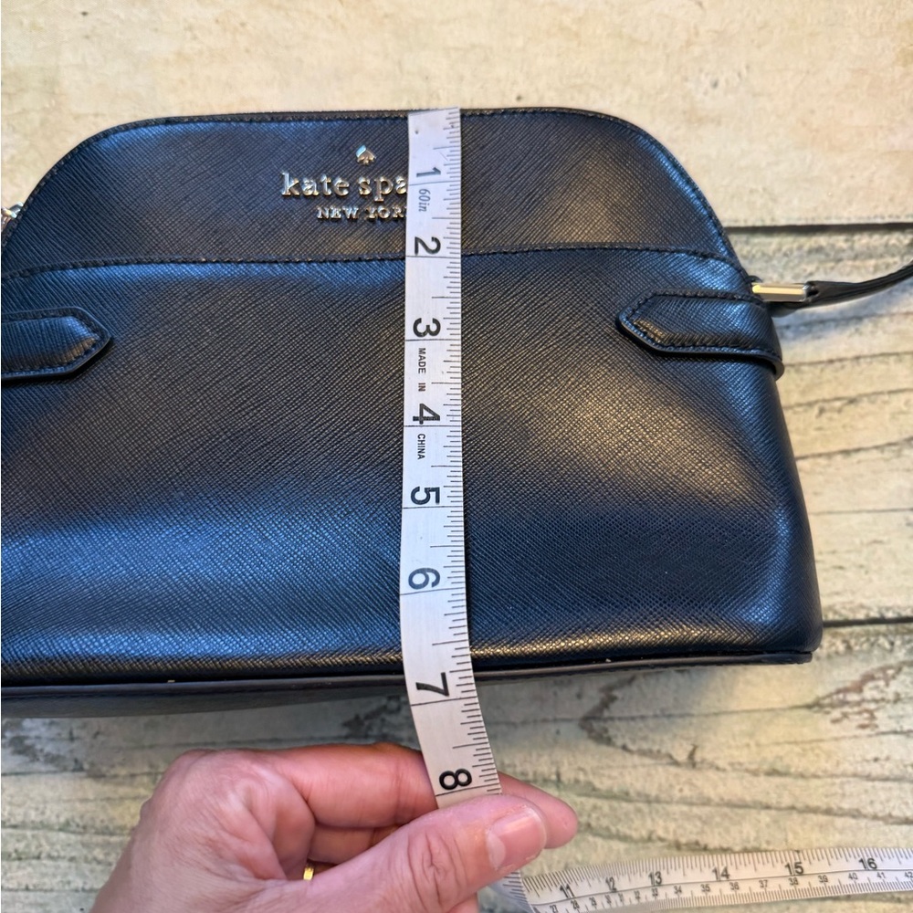 Kate Spade black Saffiano leather Staci Dome Crossbody. Purse. - Picture 5 of 17